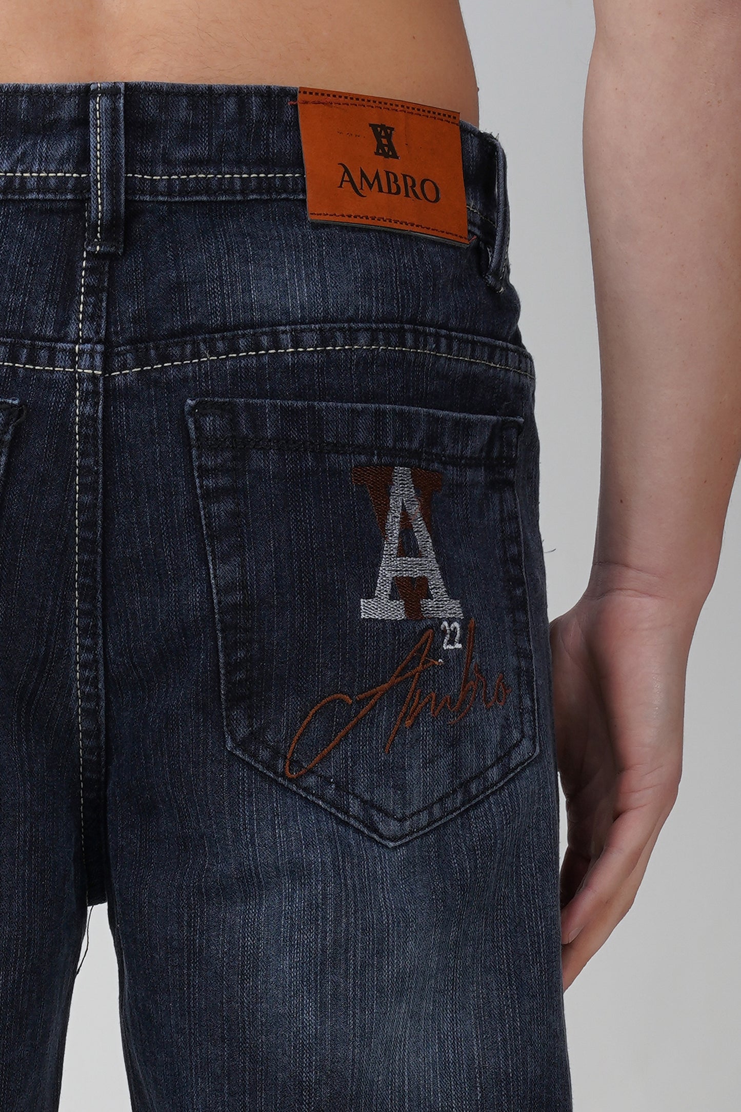 Smoky Black Distressed Baggy Jeans