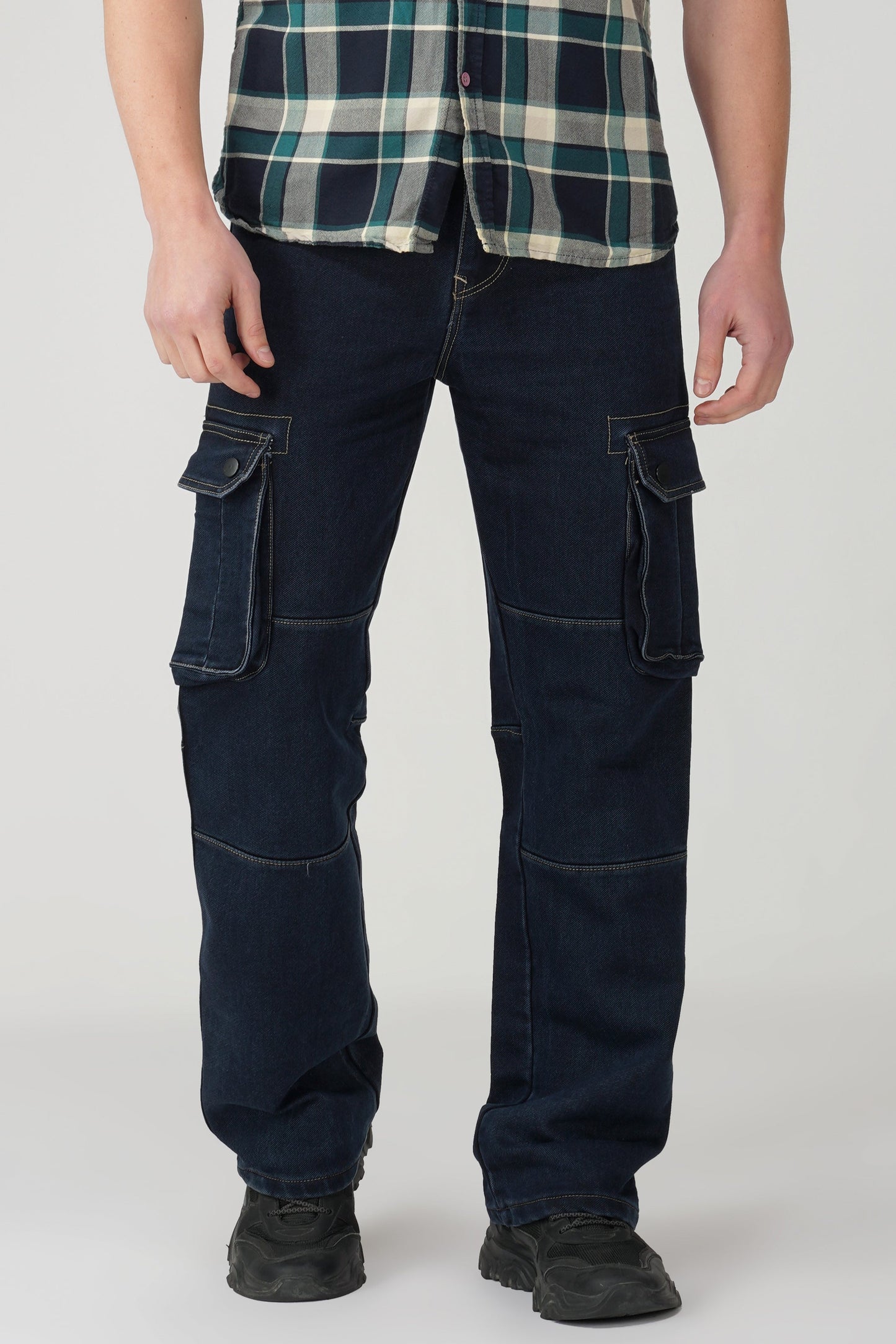 Echo Dark Blue Denim Cargo
