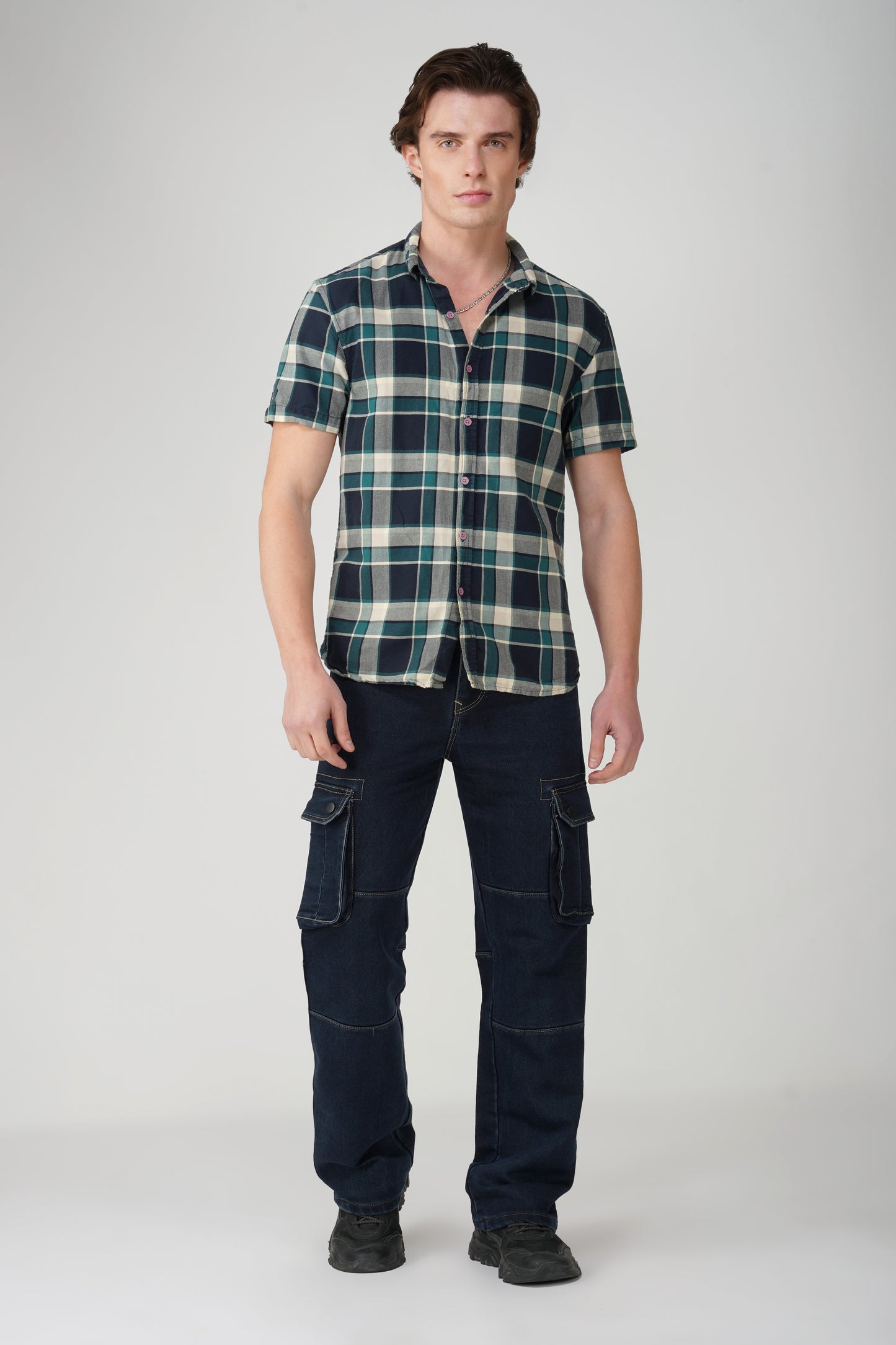 Echo Dark Blue Denim Cargo