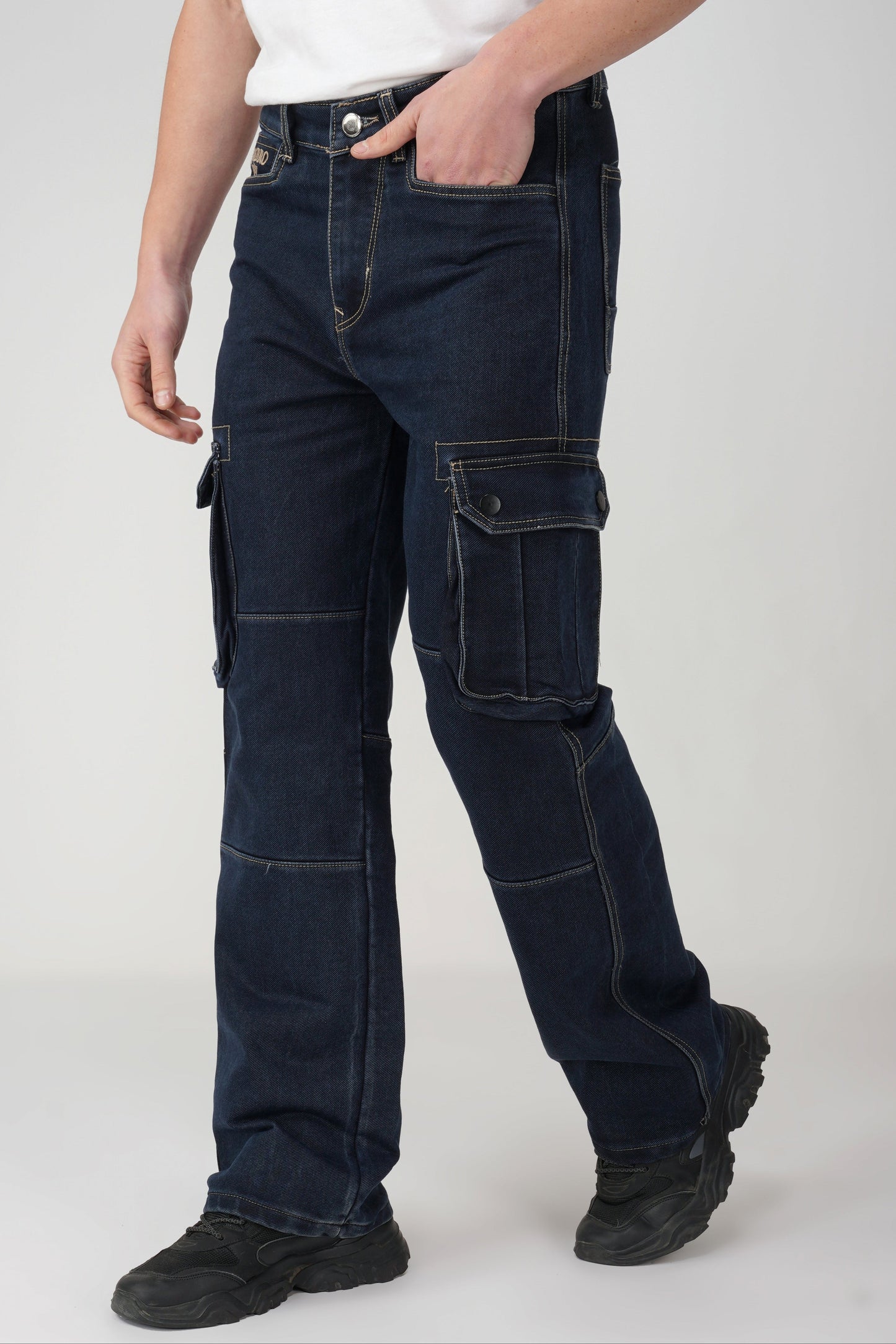 Echo Dark Blue Denim Cargo