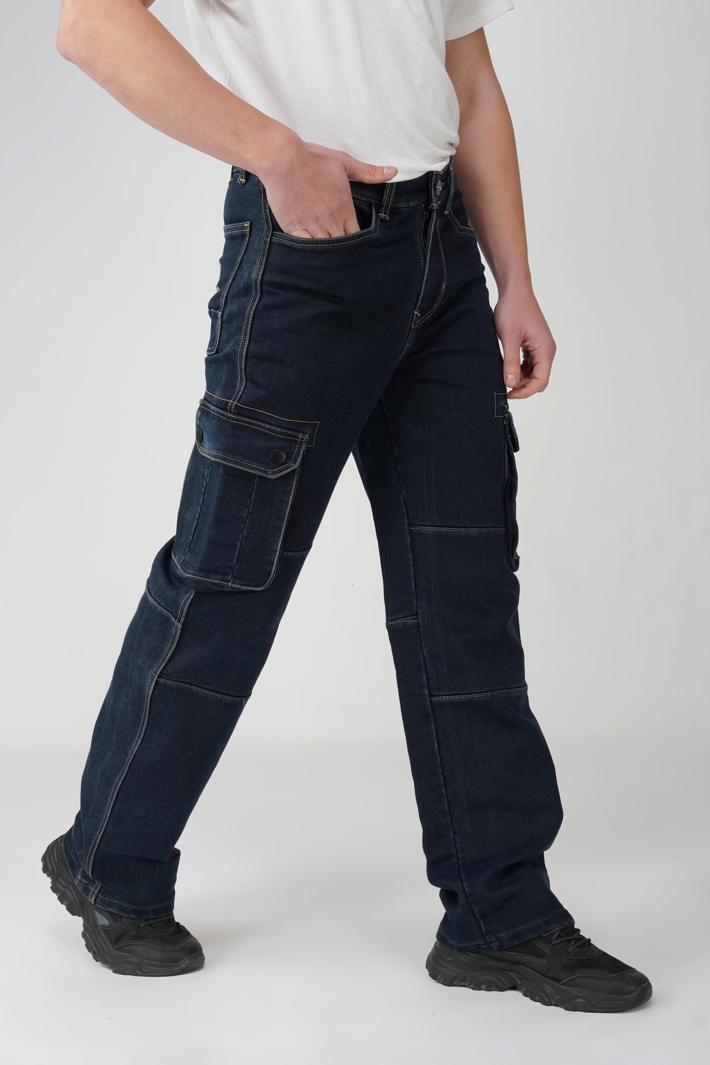 Echo Dark Blue Denim Cargo