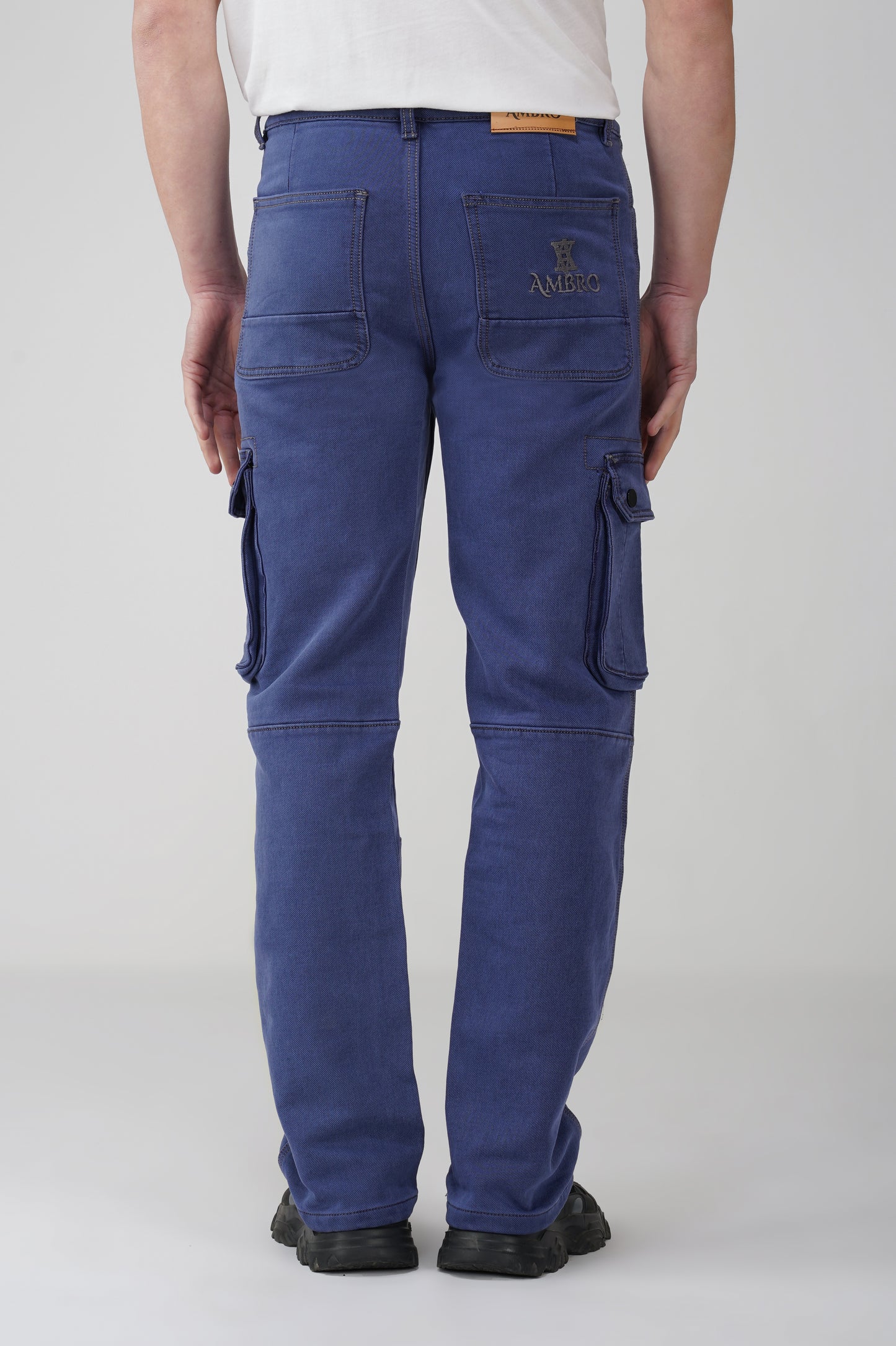 Serene Sky Blue Denim Cargo