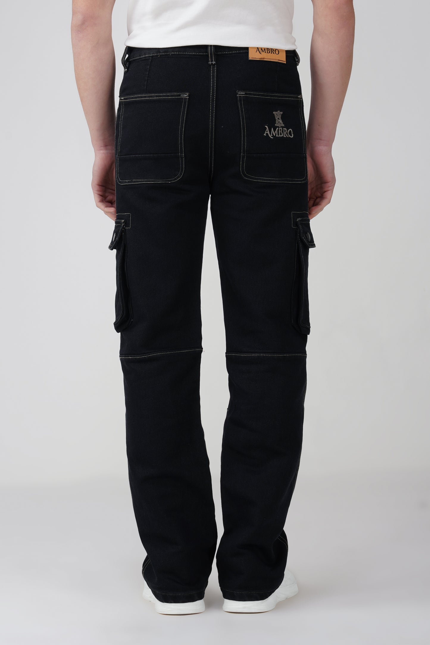 Phantom Black Men Denim Cargo