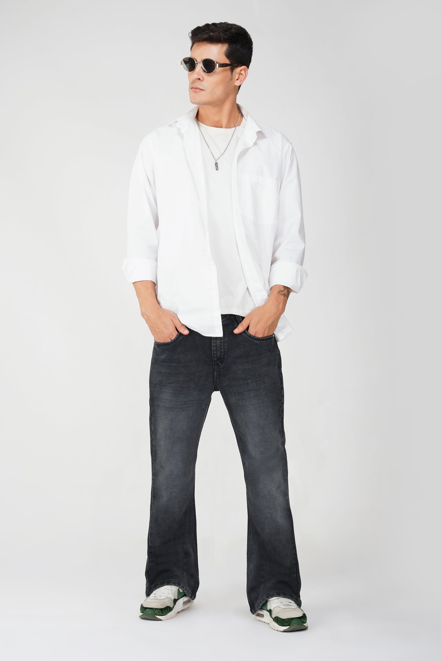 Shadow Black Bootcut Jeans