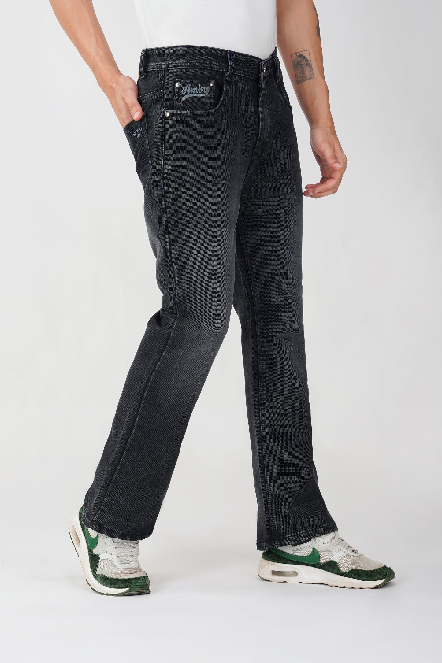 Shadow Black Bootcut Jeans