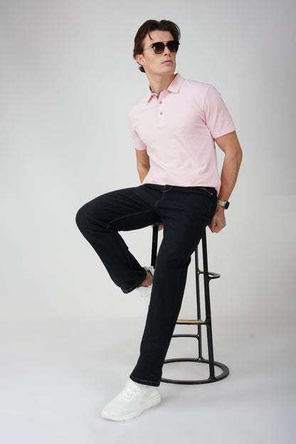 Black Plain Baggy Fit Jeans