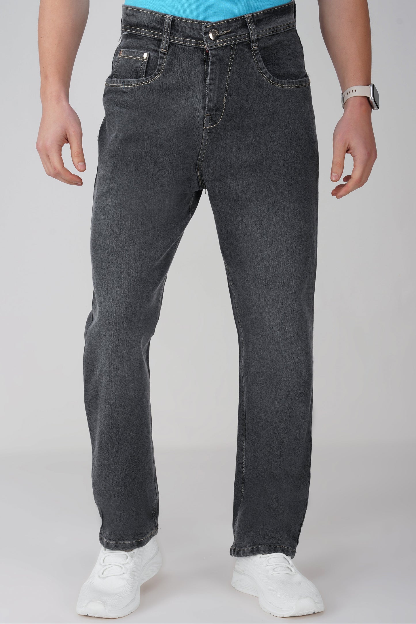 Charcoal Grey Baggy Fit Jeans