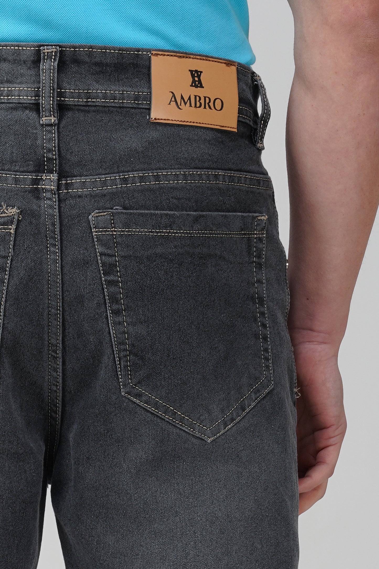 Charcoal Grey Baggy Fit Jeans