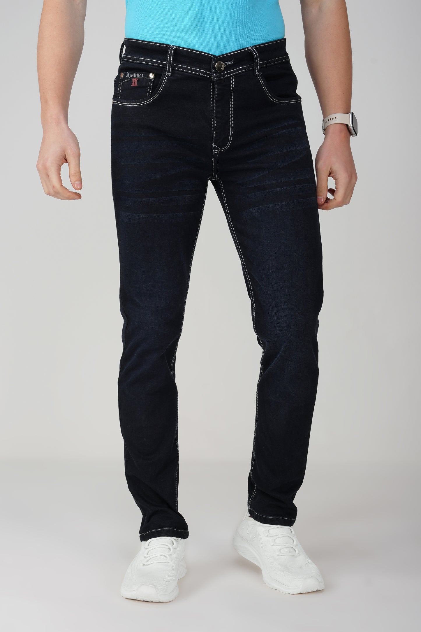 Charcoal Black Relaxed Fit Jeans