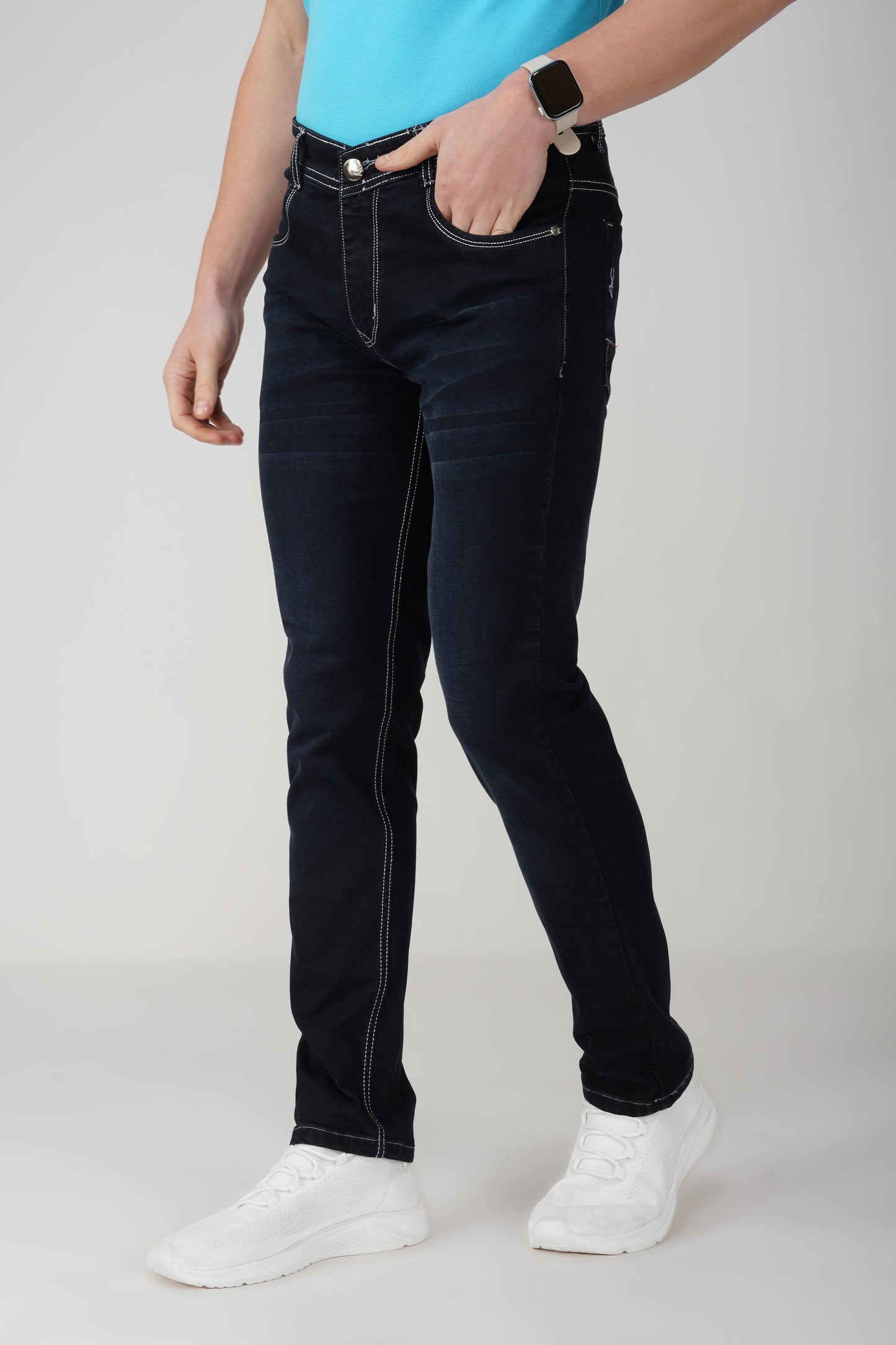 Charcoal Black Relaxed Fit Jeans